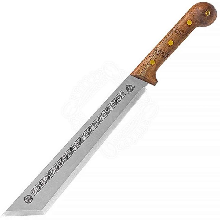 Couteau Machette Condor Argyll Scottish Machete Lame Acier Carbone 1075 Manche Bois Salvador CTK10281225HC - Livraison Gratuite