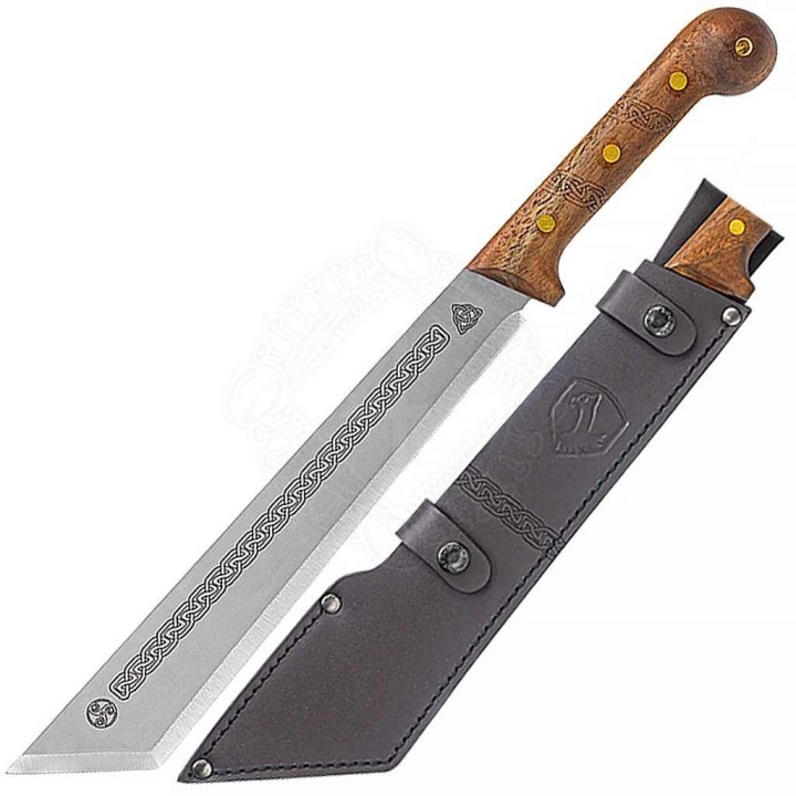 Couteau Machette Condor Argyll Scottish Machete Lame Acier Carbone 1075 Manche Bois Salvador CTK10281225HC - Livraison Gratuite