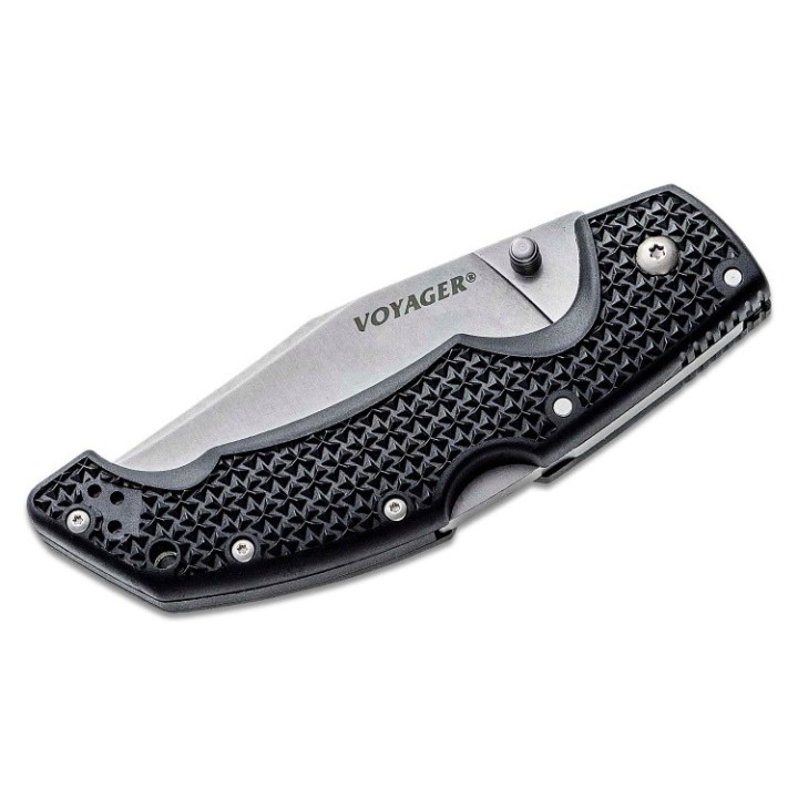 Couteau Cold Steel Large Voyager Clip Point Acier AUS-10A Manche Griv-Ex Tri-Ad Lock Clip CS29ACZ - Livraison Gratuite