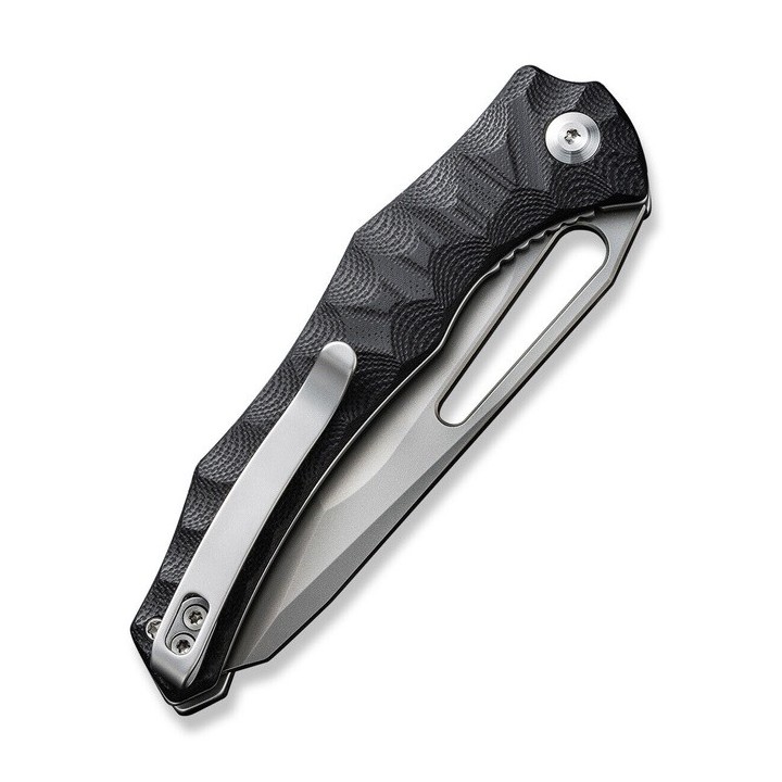 Couteau CIVIVI Spiny Dogfish Black Lame Acier 14C28N Black Manche G10 IKBS Linerlock Clip CIVC220061 - Livraison Gratuite