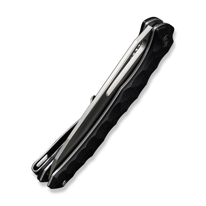 Couteau CIVIVI Spiny Dogfish Black Lame Acier 14C28N Black Manche G10 IKBS Linerlock Clip CIVC220061 - Livraison Gratuite