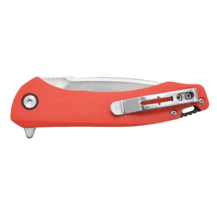 Couteau Camillus Scivik Red Lame Acier 420 Manche GFN IKBS Linerlock Clip CM19677 - Livraison Gratuite