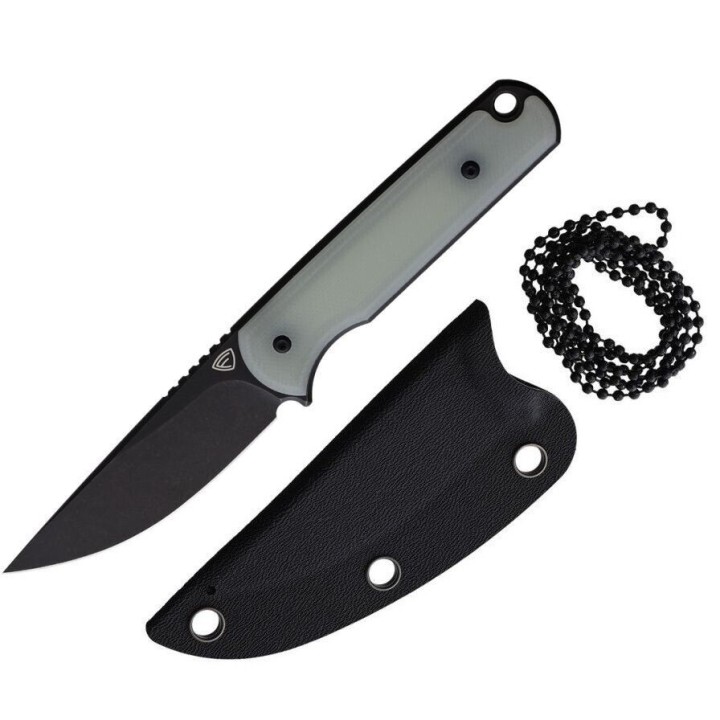 Couteau Ferrum Forge Lackey Jade Lame Acier D2 Manche G10 Etui Kydex FF001NATBLK - Livraison Gratuite