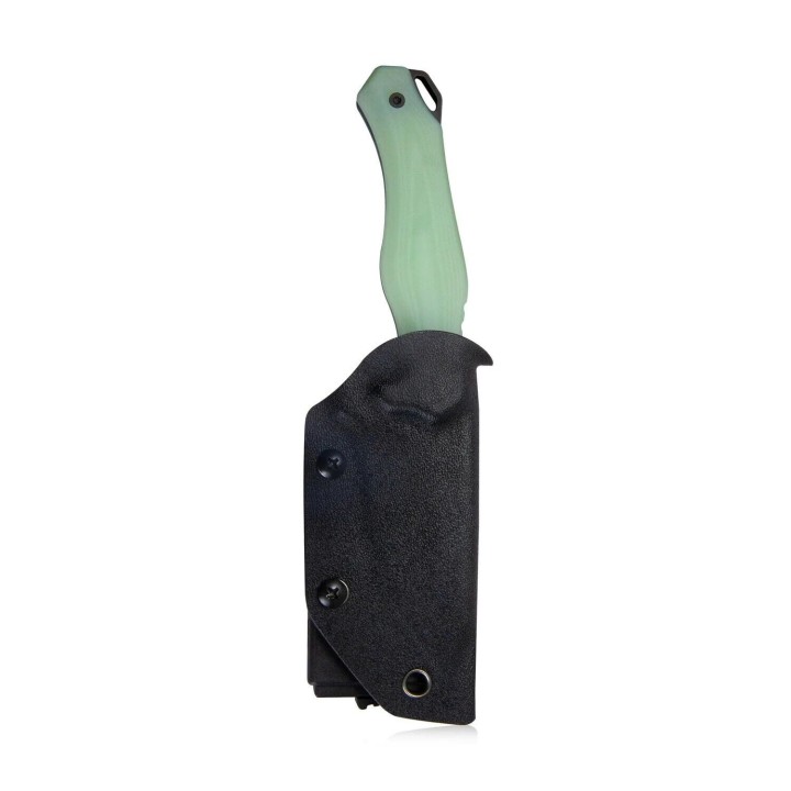 Couteau Tactical Kubey Golf  Jade Manche G-10 Lame Black Tanto AUS-10 Blade Etui Kydex KUB230D - Livraison Gratuite