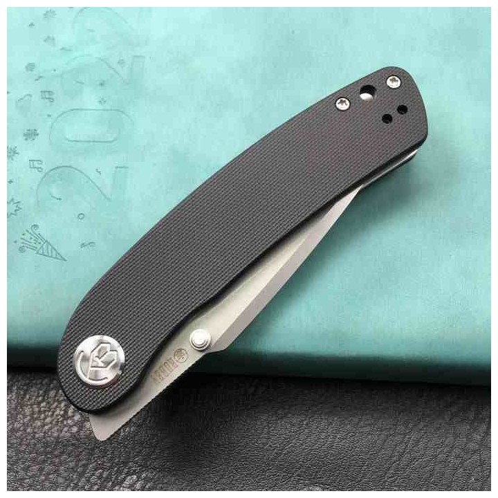 Couteau Kubey Momentum Black Lame Acier Aus-10 Manche G10 IKBS Linerlock Clip KUB344H - Livraison Gratuite