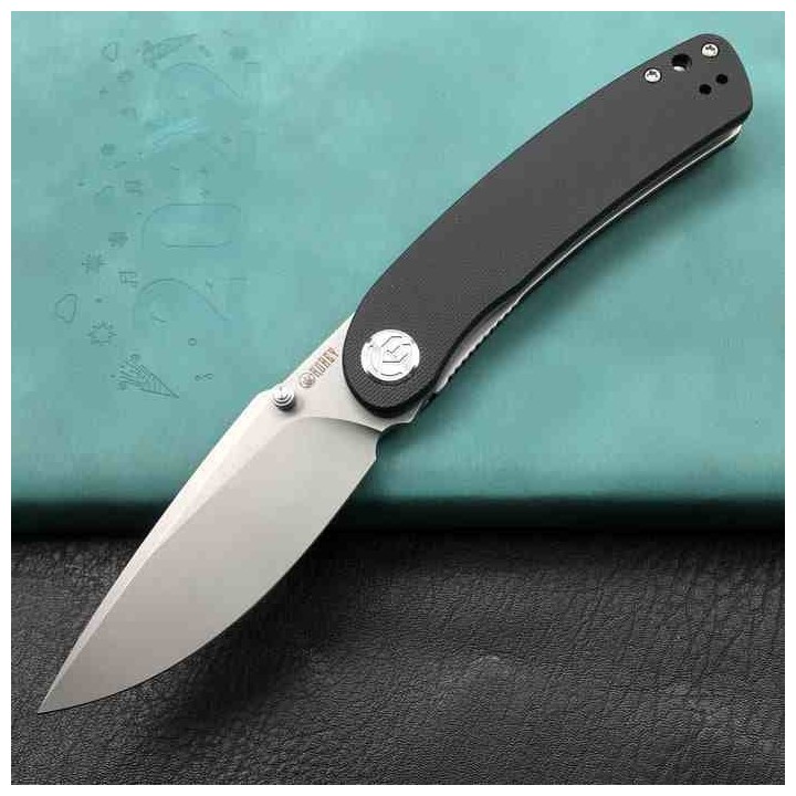 Couteau Kubey Momentum Black Lame Acier Aus-10 Manche G10 IKBS Linerlock Clip KUB344H - Livraison Gratuite