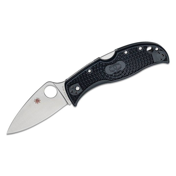 Couteau Spyderco LeafJumper Lame Acier VG10 Leaf Shaped FRN Handles Lockback Clip Japan SC262PBK - Livraison Gratuite