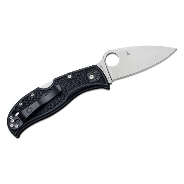 Couteau Spyderco LeafJumper Lame Acier VG10 Leaf Shaped FRN Handles Lockback Clip Japan SC262PBK - Livraison Gratuite