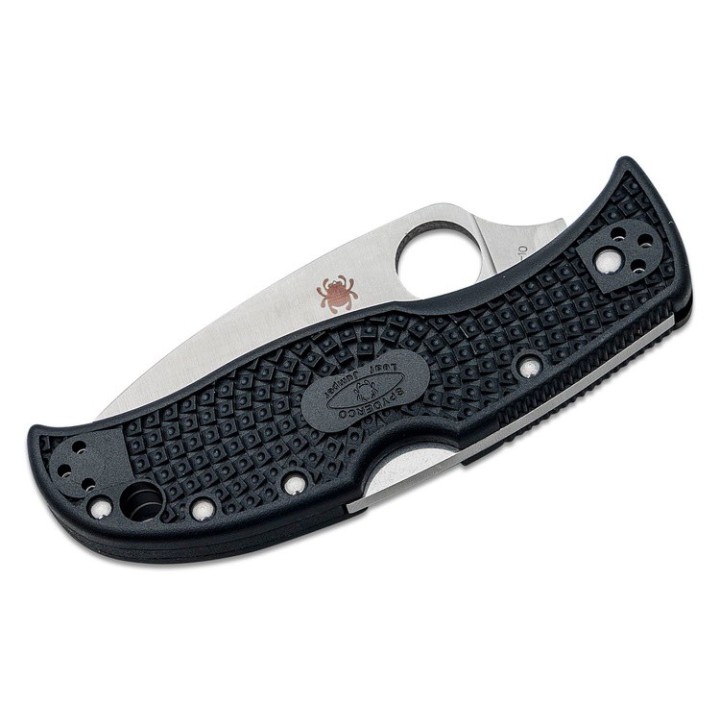 Couteau Spyderco LeafJumper Lame Acier VG10 Leaf Shaped FRN Handles Lockback Clip Japan SC262PBK - Livraison Gratuite