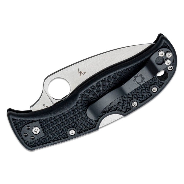 Couteau Spyderco LeafJumper Lame Acier VG10 Leaf Shaped FRN Handles Lockback Clip Japan SC262PBK - Livraison Gratuite