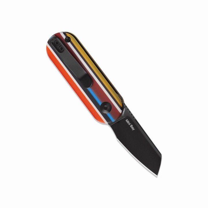 Couteau Kizer Cutlery Mini Bay Serape Lame Acier 154CM Black Sheepsfoot Manche G10 Slip Joint KIV2583C1 - Livraison Gratuite