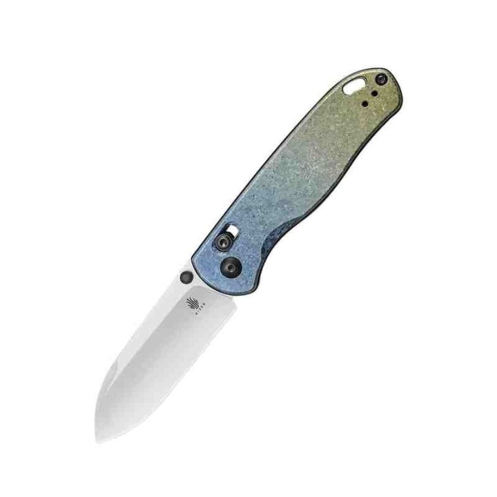 Couteau Kizer Drop Bear Lame Acier LC200N Manche Titane IKBS Clutch Lock Clip KI3619A3 - Livraison Gratuite