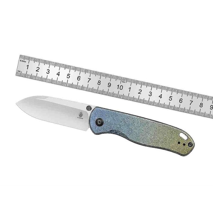 Couteau Kizer Drop Bear Lame Acier LC200N Manche Titane IKBS Clutch Lock Clip KI3619A3 - Livraison Gratuite