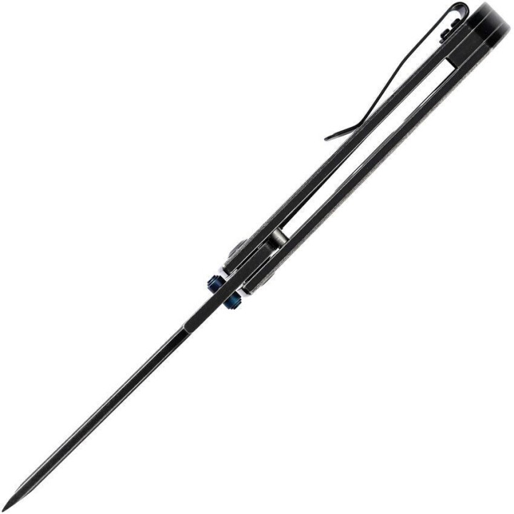 Couteau Kansept Reedus Black Manche Titane Lame Acier S35VN IKBS Framelock Clip K1041A1 - Livraison Gratuite