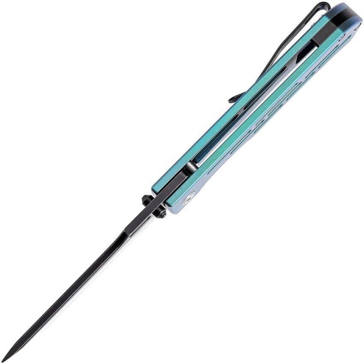 Couteau Kansept Reedus Green Manche Titane Lame Acier S35VN IKBS Framelock Clip K1041A4 - Livraison Gratuite