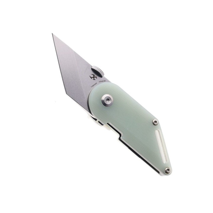 Couteau Kansept Pinkerton Dash Jade G10 Handle Tanto SW 154CM IKBS Linerlock KT3045A2 - Livraison Gratuite
