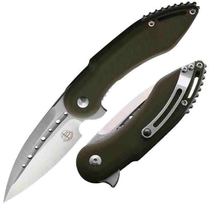 Couteau Begg Knives Mini Glimpse OD Green Lame Acier D2 Manche G10 IKBS BG006 - Livraison Gratuite