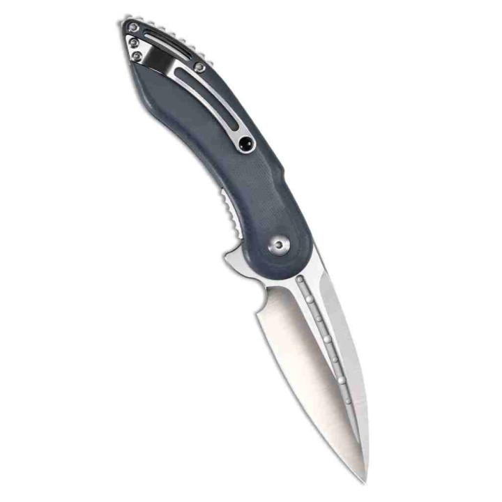 Couteau Begg Knives Mini Glimpse Gray Lame Acier D2 Manche G10 IKBS BG004 - Livraison Gratuite