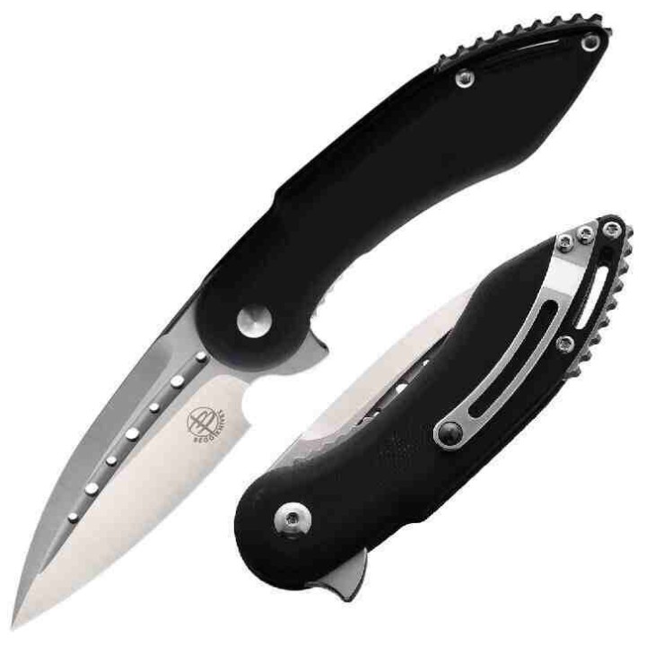 Couteau Begg Knives Mini Glimpse Black Lame Acier D2 Manche G10 IKBS BG005 - Livraison Gratuite
