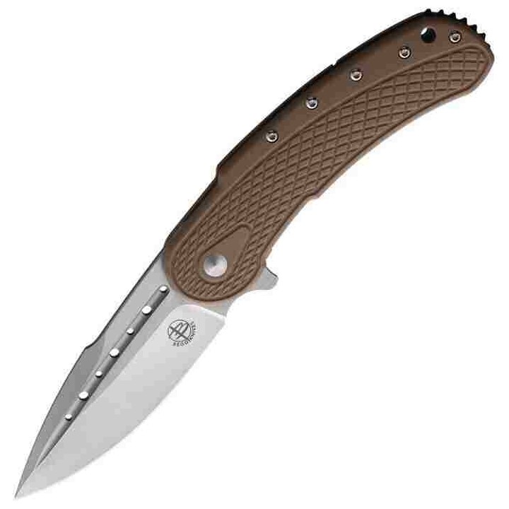 Couteau Begg Knives Bodega Tan Lame Acier D2 Manche G10/Stainless IKBS Framelock Clip BG011 - Livraison Gratuite