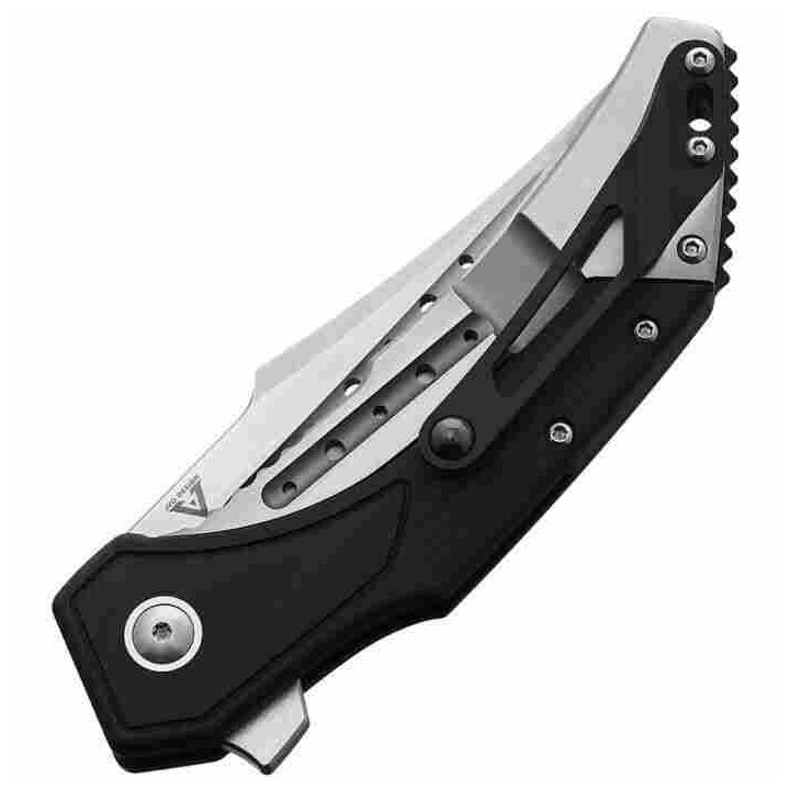Couteau Begg Knives Astio Black Lame Tanto D2 Manche G10/Stainless IKBS Framelock Clip BG008 - Livraison Gratuite