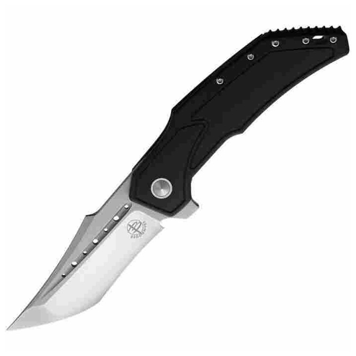 Couteau Begg Knives Astio Black Lame Tanto D2 Manche G10/Stainless IKBS Framelock Clip BG008 - Livraison Gratuite
