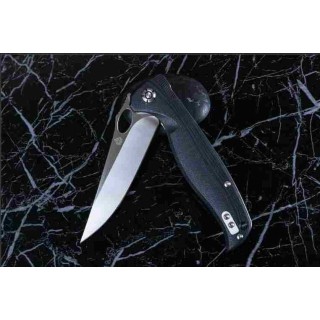 Couteau QSP Gavial Black Manche G10 Lame Acier D2 IKBS Linerlock Clip QS126C - Livraison Gratuite