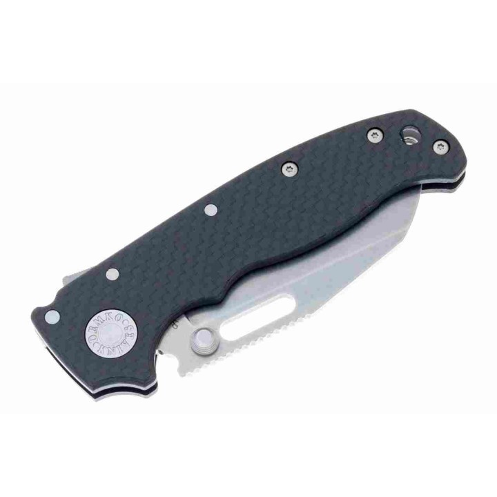 Couteau Demko Knives AD20.5 S35VN Shark Foot Manche Carbon Fiber Lame  S35VN Shark Lock IKBS DEM09627 - Livraison Gratuite