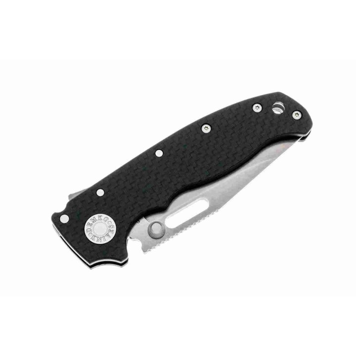 Couteau Demko Knives AD20.5 S35VN Clip Point Black CF Manche Carbon Fiber Lame Acier S35VN IKBS DEM09626 - Livraison Gratuite