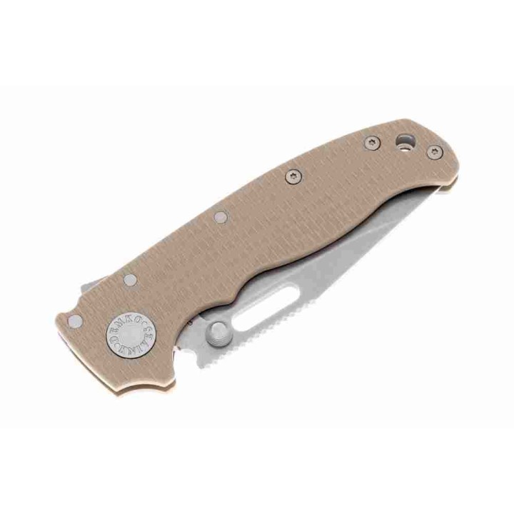 Couteau Demko Knives AD20.5 S35VN Clip Point Tan Manche G10 Lame Acier S35VN IKBS Clip DEM09628 - Livraison Gratuite