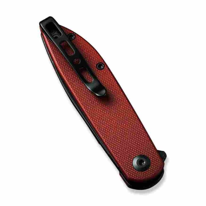 Couteau Sencut Bocll II Burgundy Lame Acier D2 Manche G10 IKBS Linerlock Clip S220193 - Livraison Gratuite