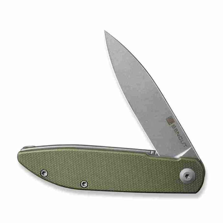 Couteau Sencut Bocll II Od Green Lame Acier D2 Manche G10 IKBS Linerlock Clip S220194 - Livraison Gratuite