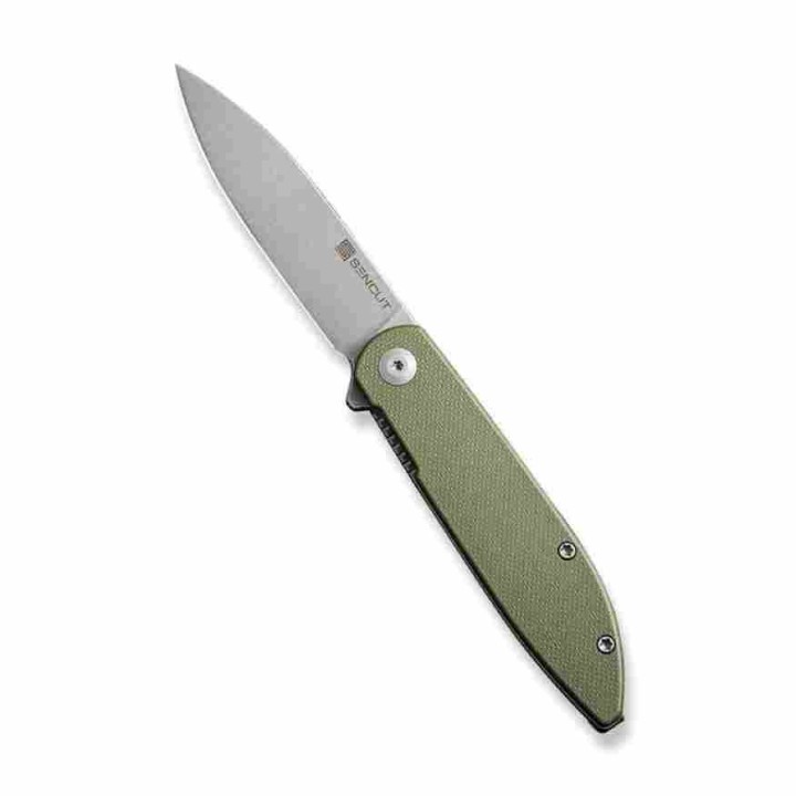 Couteau Sencut Bocll II Od Green Lame Acier D2 Manche G10 IKBS Linerlock Clip S220194 - Livraison Gratuite