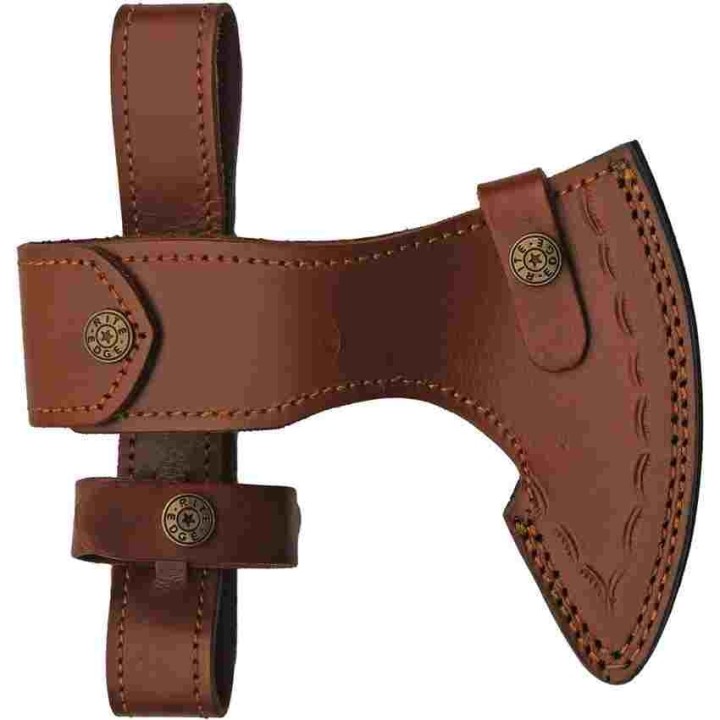Hache de Viking Celtic Knot Sailor Axe Lame Acier Inox Manche Bois Etui Cuir PA882453 - Livraison Gratuite