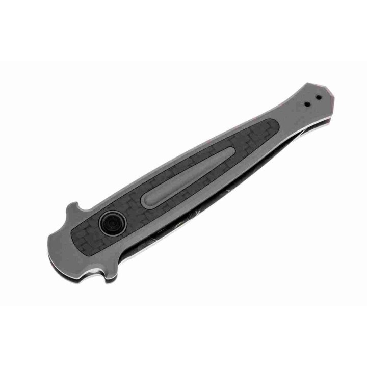 Couteau Automatique Kershaw Launch 8 Lame Acier Damas Manche Aluminium/Fibre Carbone Made USA KS7150DAM - Livraison Gratuite