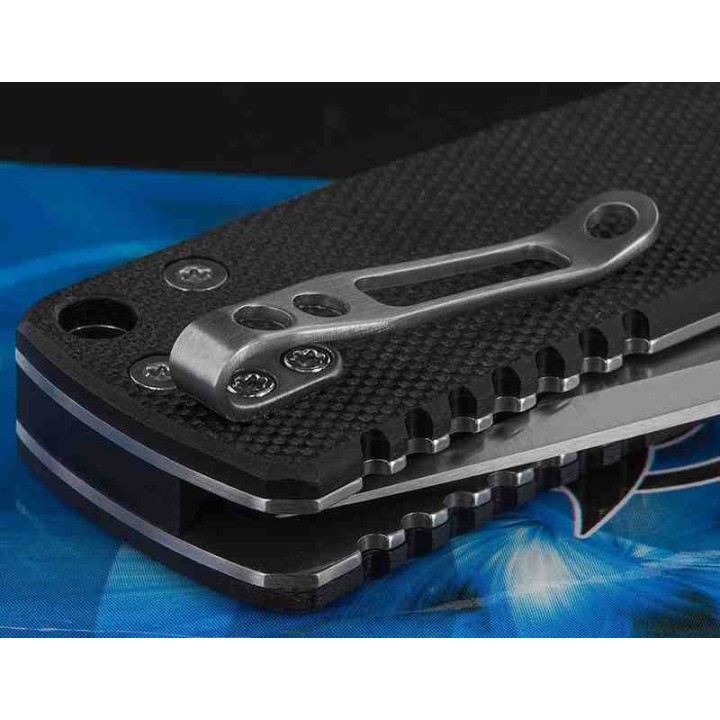 Couteau Nemesis Mar Private MPR3 Lame Drop Point Acier S35VN Manche G10 Lockback Clip NE22 - Livraison Gratuite