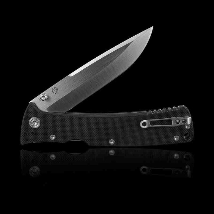 Couteau Nemesis Mar Private MPR3 Lame Drop Point Acier S35VN Manche G10 Lockback Clip NE22 - Livraison Gratuite