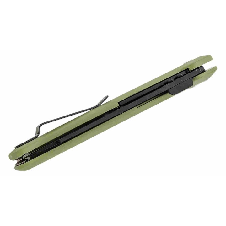 Couteau Gerber Pledge Green Lame Wharncliffe Acier 7Cr17MoV Manche GRN Linerlock Clip G1067524 - Livraison Gratuite