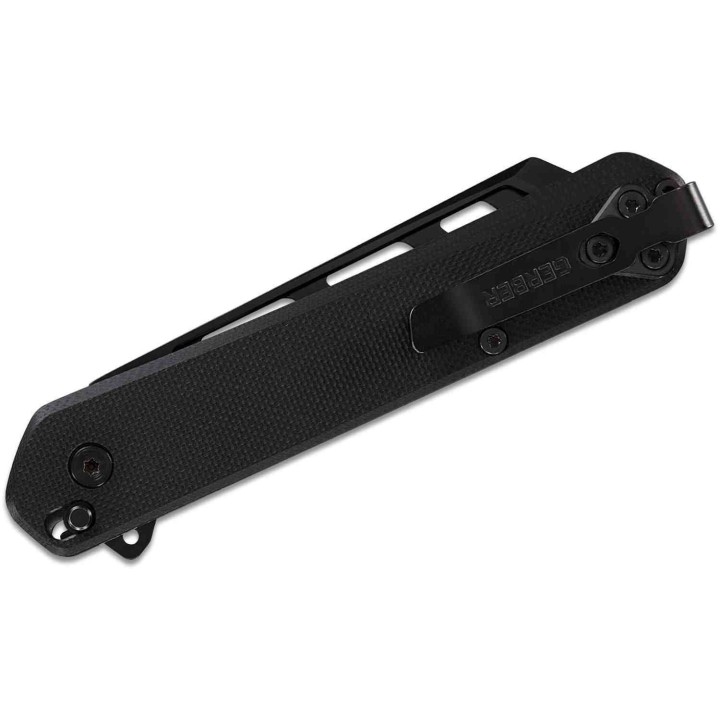 Couteau Gerber Spire A/O Black Lame Acier D2 Reverse Tanto Manche G10 Linerlock Clip G1917 - Livraison Gratuite