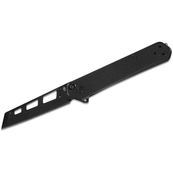 Couteau Gerber Spire A/O Black Lame Acier D2 Reverse Tanto Manche G10 Linerlock Clip G1917 - Livraison Gratuite