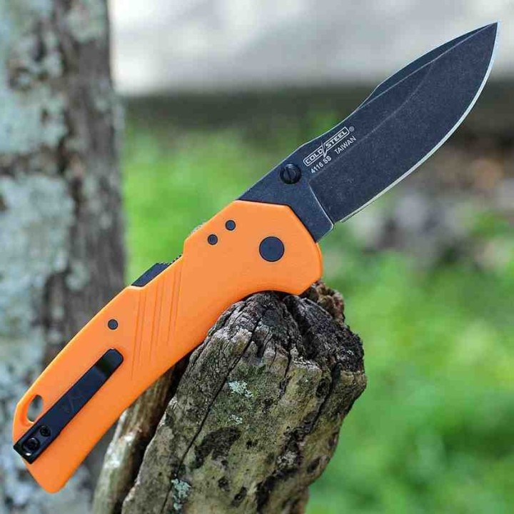 Couteau Cold Steel Engage Atlas Orange Lame Acier 4116 Clip Point Manche GFN Clip CSFL30DPLDBO - Livraison Gratuite