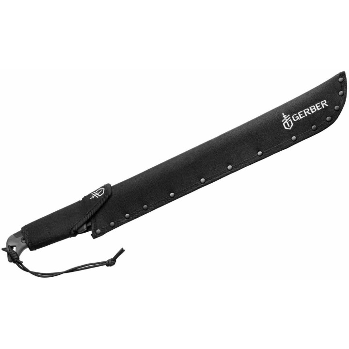 Couteau Machette Gerber Gator Bush Machete Lame Acier Carbone 1050 Manche Gator Etui Nylon G2848 - Livraison Gratuite
