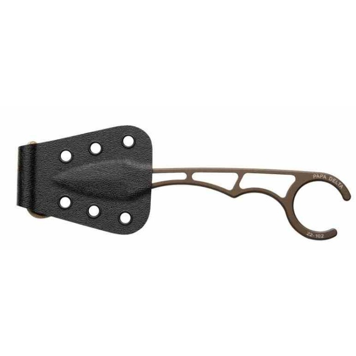 Couteau Tops Papa Delta Lame Acier Carbone 1095 Etui Kydex Made USA TPPD01 - Livraison Gratuite