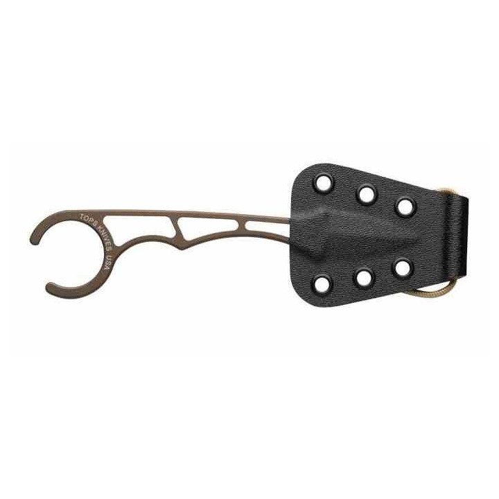 Couteau Tops Papa Delta Lame Acier Carbone 1095 Etui Kydex Made USA TPPD01 - Livraison Gratuite