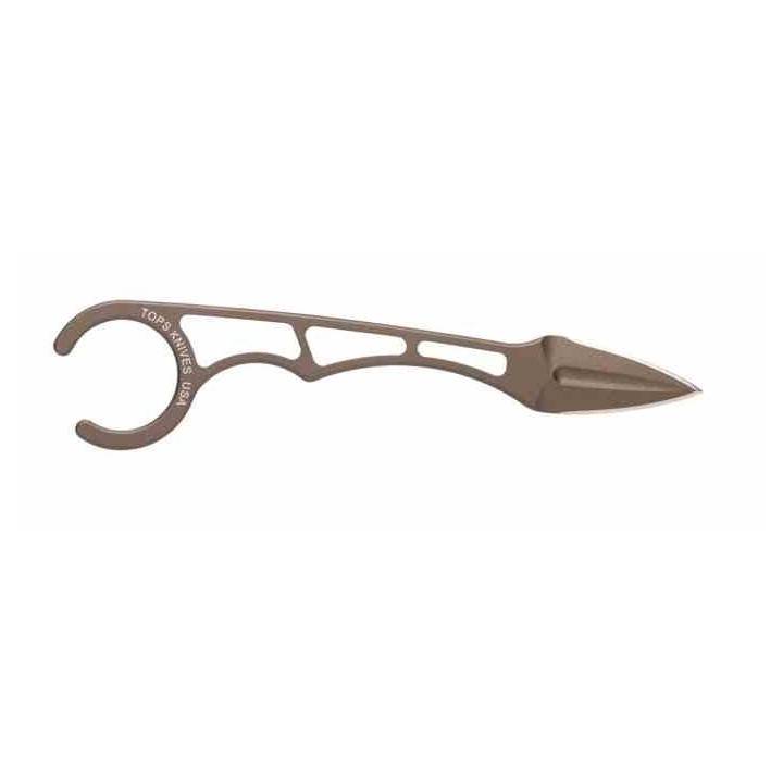 Couteau Tops Papa Delta Lame Acier Carbone 1095 Etui Kydex Made USA TPPD01 - Livraison Gratuite