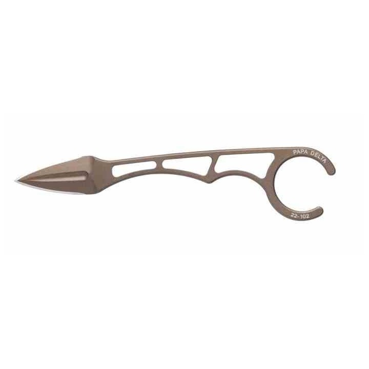 Couteau Tops Papa Delta Lame Acier Carbone 1095 Etui Kydex Made USA TPPD01 - Livraison Gratuite