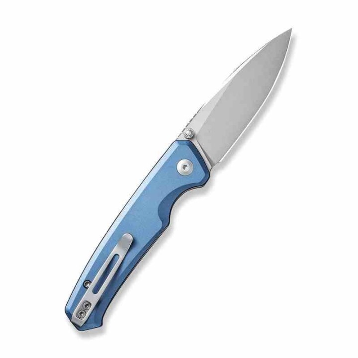 Couteau CIVIVI Altus Button Lock Blue Manche Aluminum Lame Acier Nitro-V IKBS Clip CIVC200766 - Livraison Gratuite