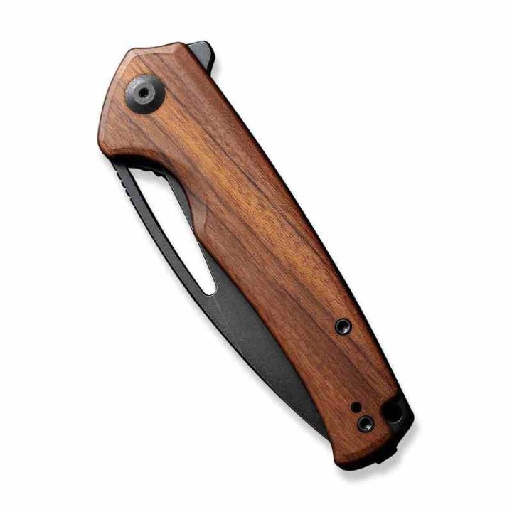 Couteau Sencut Mims Guibourtia Manche Bois Lame Acier 9Cr18MoV IKBS Linerlock Clip S210134 - Livraison Gratuite