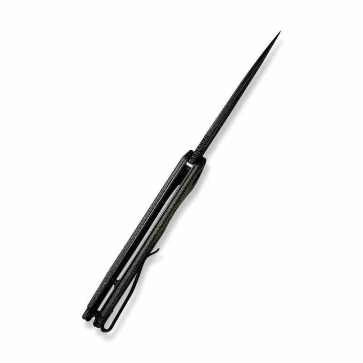 Couteau Sencut Mims Green Manche Micarta Lame Acier 9Cr18MoV IKBS Linerlock Clip S210133 - Livraison Gratuite