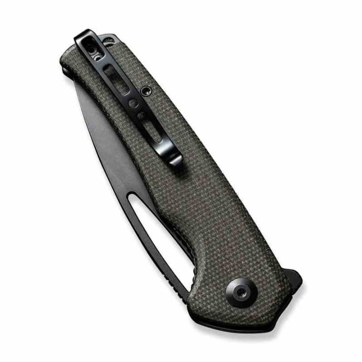 Couteau Sencut Mims Green Manche Micarta Lame Acier 9Cr18MoV IKBS Linerlock Clip S210133 - Livraison Gratuite